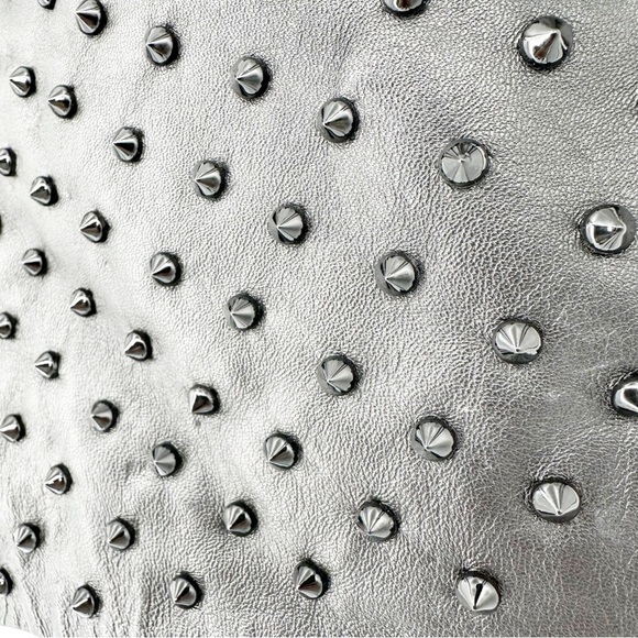 LAMARQUE Studded Leather Mini Skirt Size 4 - Picture 3 of 8